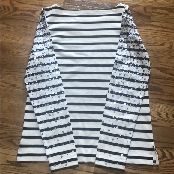 ⬇️NWT J Crew Sparkling Striped Top - Picture 3 of 6